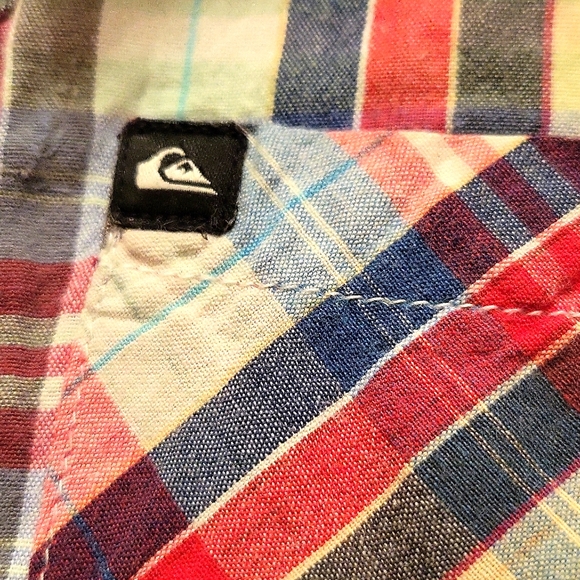 Quiksilver plaid cotton button down shirt - Picture 3 of 3